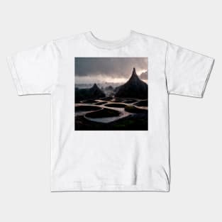Swamp Mountains Beautiful Sky Kids T-Shirt